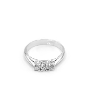 Bague Trilogie Crivelli en Or Blanc et Diamants