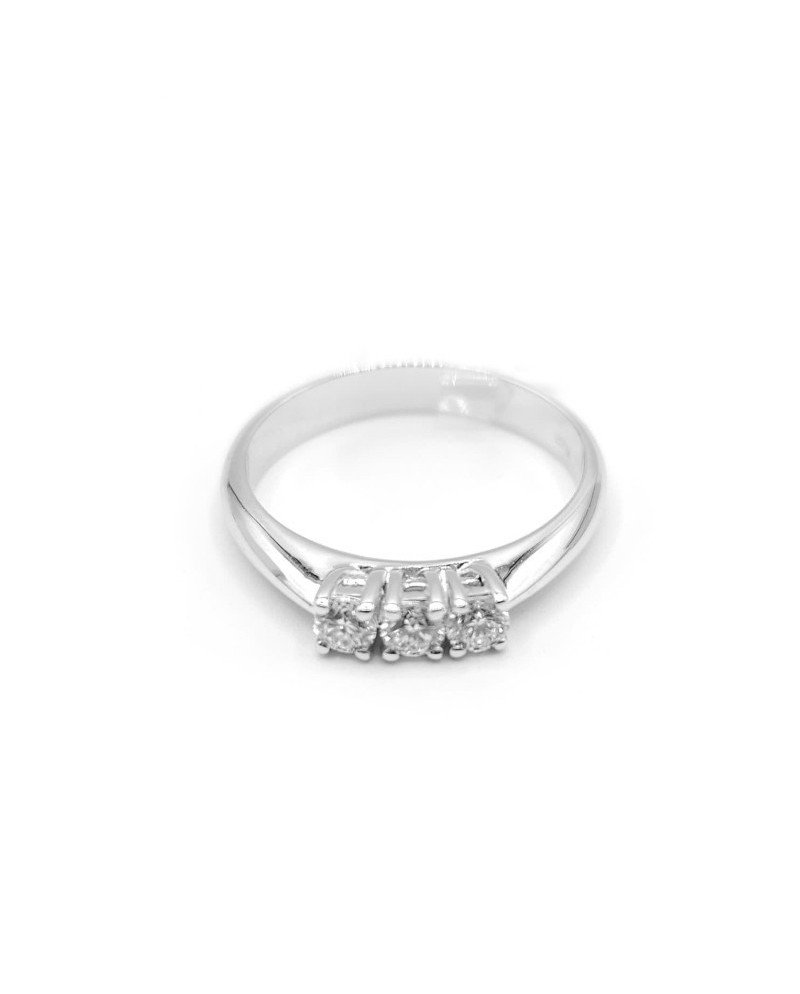 Trilogy Crivelli Ring in White Gold and Diamonds