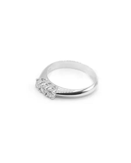 Trilogy Crivelli Ring in White Gold and Diamonds