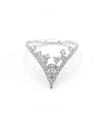 Crivelli Ring in White Gold and Diamonds