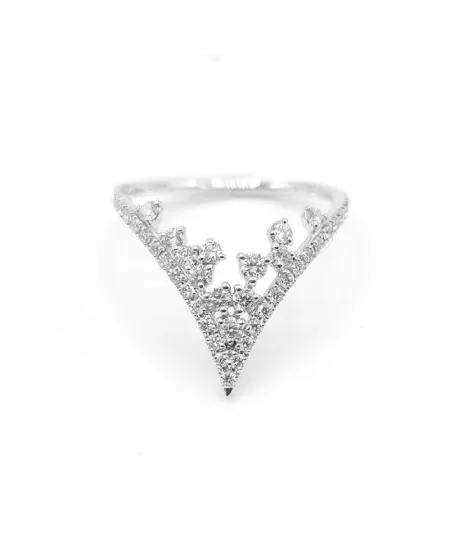Bague Crivelli en Or Blanc et Diamants