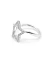 Bague Crivelli en or blanc avec étoile en diamant