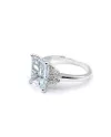 Crivelli White Gold Ring with Diamonds and Aquamarine