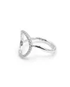 Bague Crivelli en or blanc avec diamants pavés circulaires