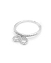 Crivelli Ring in White Gold with Diamonds and Infinity Symbol Pendant