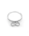 Bague Crivelli en or blanc avec diamants et pendentif symbole infini