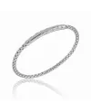Chimento Stretch Spring Elastic Bracelet in White Gold with Diamonds