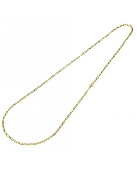 Chimento Tradition Collier ras du cou classique en bambou doré en or jaune