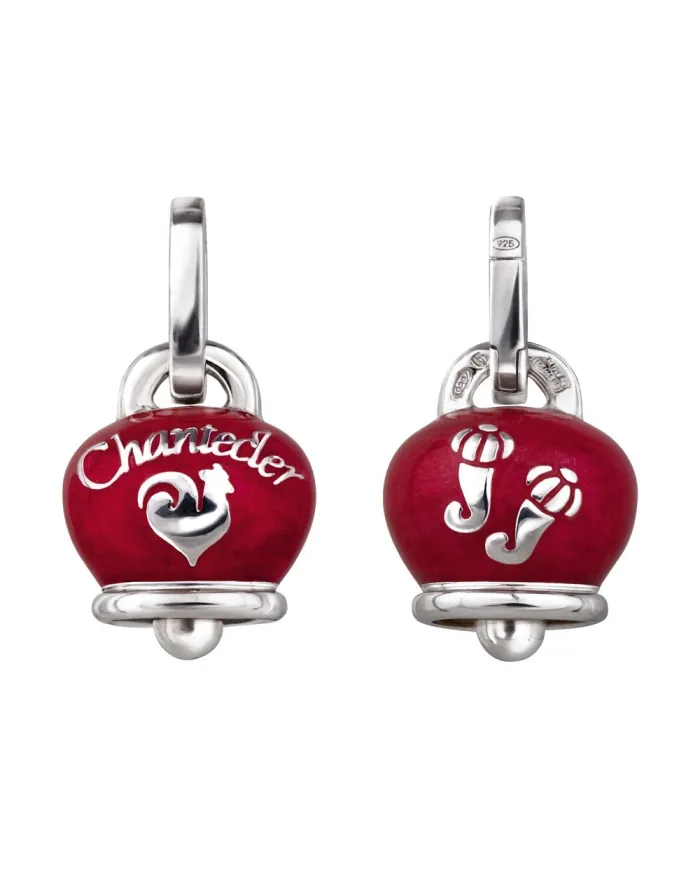 Chantecler Capri ciondolo Campanella double face con smalto rosso perla