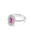 Bague Crivelli en or blanc avec diamants et rubis