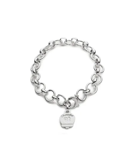 Bracciale multicharms chantecler con campanella in argento 34493