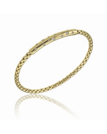Bracelet élastique Chimento Stretch Spring en or jaune avec diamants