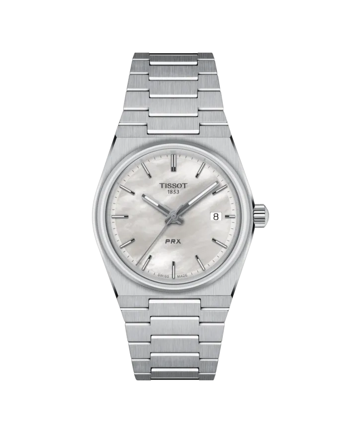 Orologio Tissot PRX con Quadrante Madreperla e Bracciale in Acciaio 35 mm