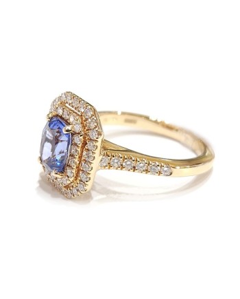 Crivelli Ring in Rose Gold with Diamonds and Sapphire
