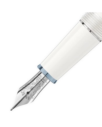 Penna Stiografica Montblanc Meisterstück Glacier Classique Bianca