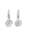 Crivelli Pendant Earrings in White Gold with Diamonds