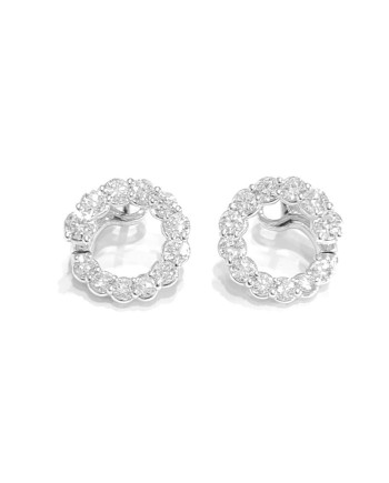 Crivelli earrings in white gold and diamonds