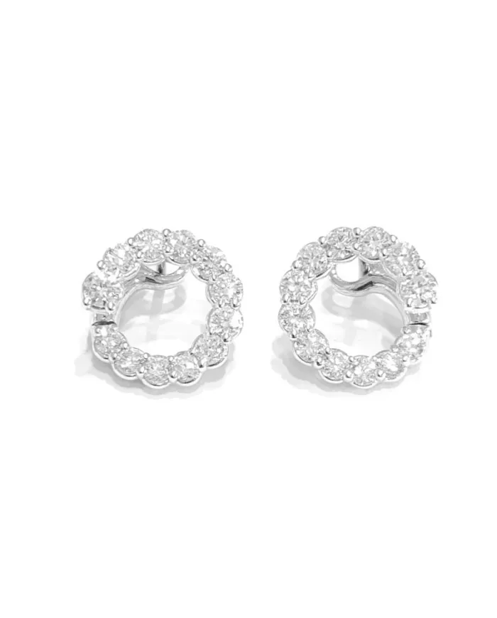 Crivelli earrings in white gold and diamonds