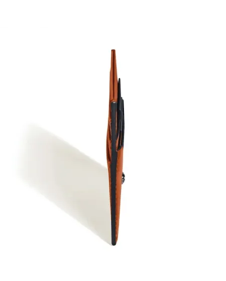 Porte-cartes Montblanc Meisterstück en cuir rouille avec 6 compartiments