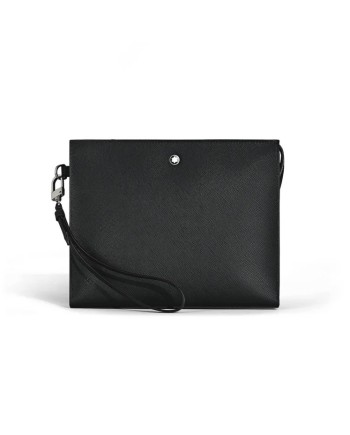 Pochette Montblanc Sartorial en cuir noir