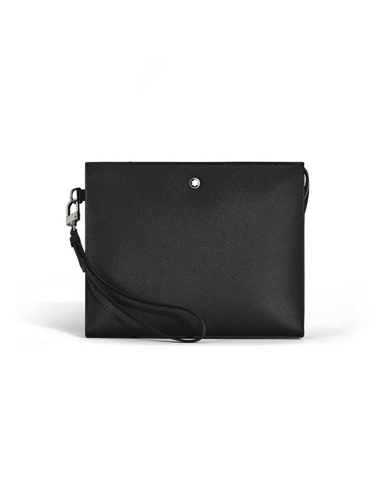 Pochette Montblanc Sartorial en cuir noir