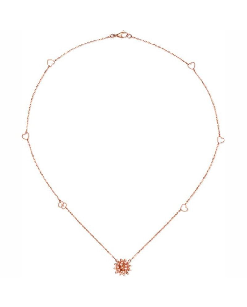 Collier Gucci Flora en or jaune fleur et diamants dans les pistils