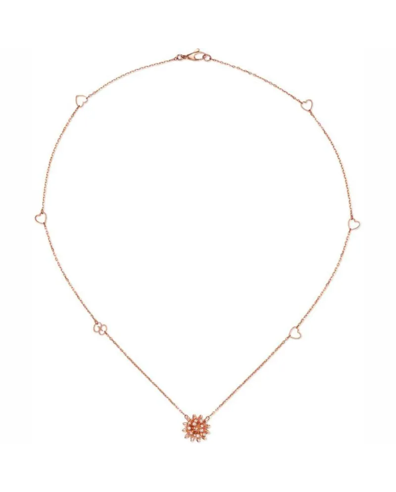 Gucci Flora necklace in flower yellow gold with diamonds in the pistils