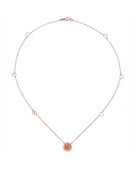 Collana Gucci Flora in oro giallo fiore con diamanti nei pistilli