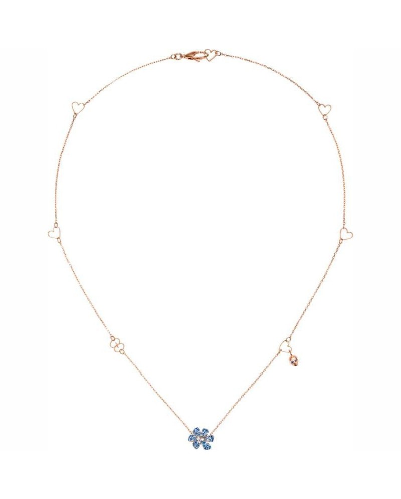 Gucci Flora Necklace in Rose and White Gold with Flower Pendant