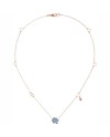 Gucci Flora Necklace in Rose and White Gold with Flower Pendant