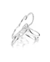 Crivelli Ring in White Gold with Diamond Flower