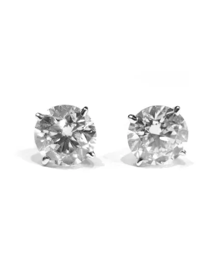 Orecchini Punto Luce Crivelli in Oro Bianco e Diamanti 2,40 ct