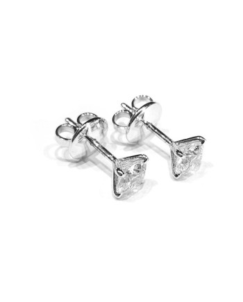 Orecchini Punto Luce Crivelli in Oro Bianco e Diamanti 1 ct