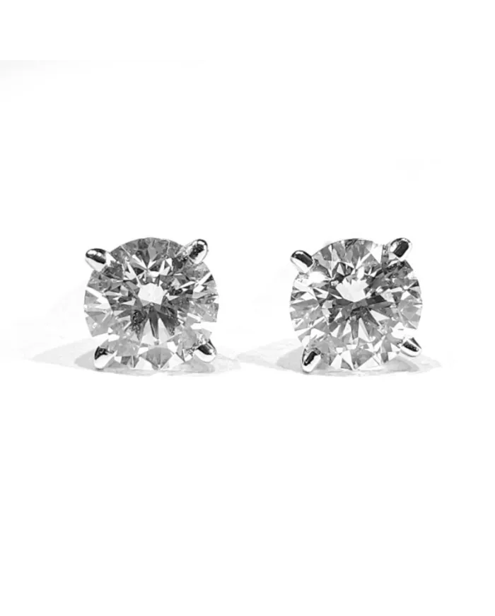 Boucles d'oreilles Crivelli Light Point en or blanc et diamants 1,04 ct