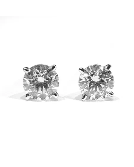 Boucles d'oreilles Crivelli Light Point en or blanc et diamants 1,04 ct