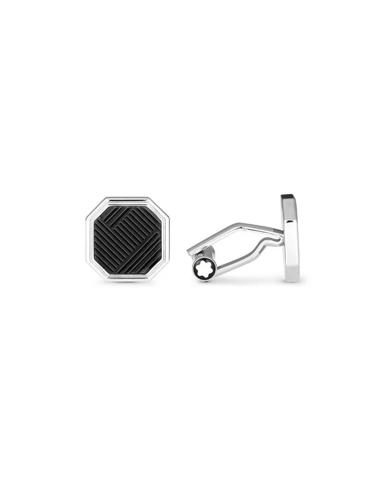 Montblanc Extreme 3.0 Octagonal Cufflinks in Steel with PVD Insert
