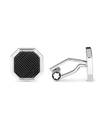 Montblanc Extreme 3.0 Octagonal Cufflinks in Steel with PVD Insert