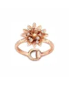 Anello Gucci Flora in Oro Rosa con Fiore e Diamanti