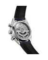 Cronografo Automatico Tag Heuer Carrera Glassbox Blu con Cinturino in Pelle
