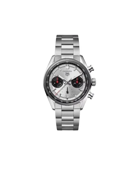 Tag Heuer Carrera Glassbox Automatic Chronograph Silver with Steel Strap