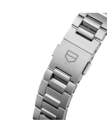 Cronografo Automatico Tag Heuer Carrera Glassbox Argento con Cinturino in Acciaio