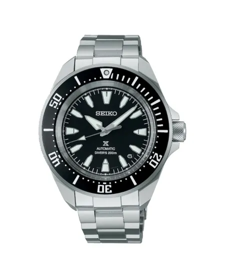 Orologio Seiko Prospex Samurai Diver's 200M Quadrante Nero Cinturino in Acciaio