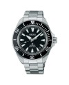 Montre Seiko Prospex Samurai Diver's 200M avec cadran noir et bracelet en acier