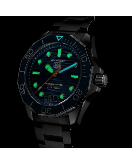 Orologio Tag Heuer Aquaracer 300 Professionale Date Blu con Cinturino in Acciaio