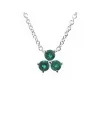 Crivelli Necklace in White Gold with Emeralds