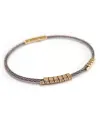 Bracelet Crivelli pour homme en or rose et acier avec diamants blancs