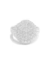 Bague Crivelli Petit Doigt Chevalier en Or Blanc et Diamants