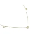 Collier ras de cou Crivelli en or jaune avec cœurs et diamants