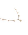 Fantasy Crivelli Choker in Rose Gold with Moon and Diamonds