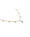 Fantasy Crivelli Choker in Rose Gold with Moon and Diamonds